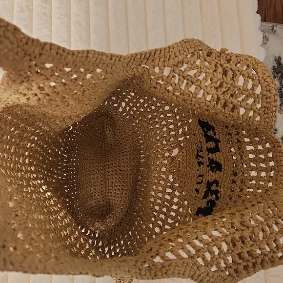 Raffia Crochet Beach Bag - Picture 3 of 4